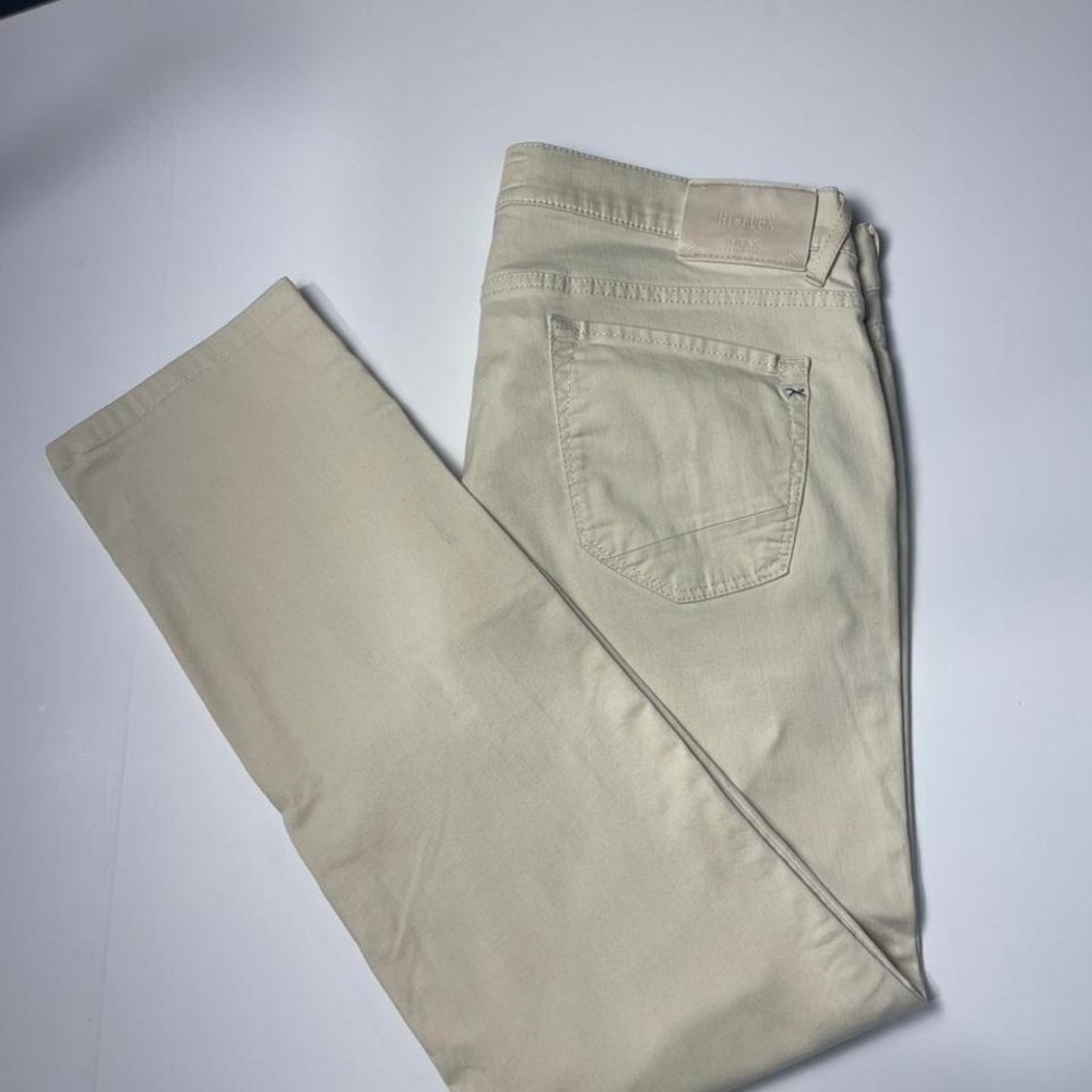 Brax men's trousers 40/34 Creme chuck modern Hi flex lightweight